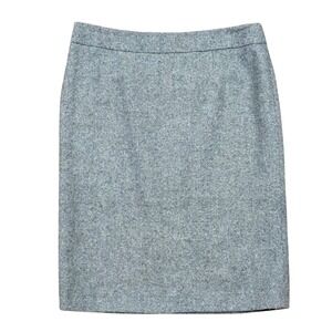 Brooks Brothers 346. Wool Career Gray Texture Pencil Skirt Size 10